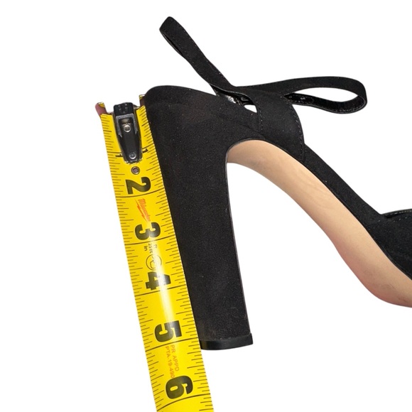 Nine West Black Suede Womens Shoe Heels Size 10 - Picture 11 of 11